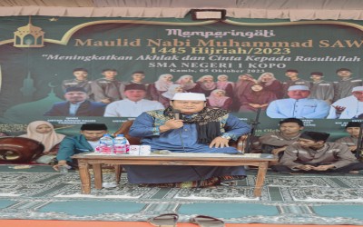 PERINGATAN MAULID NABI MUHAMMAD SAW. DI SMAN 1 KOPO